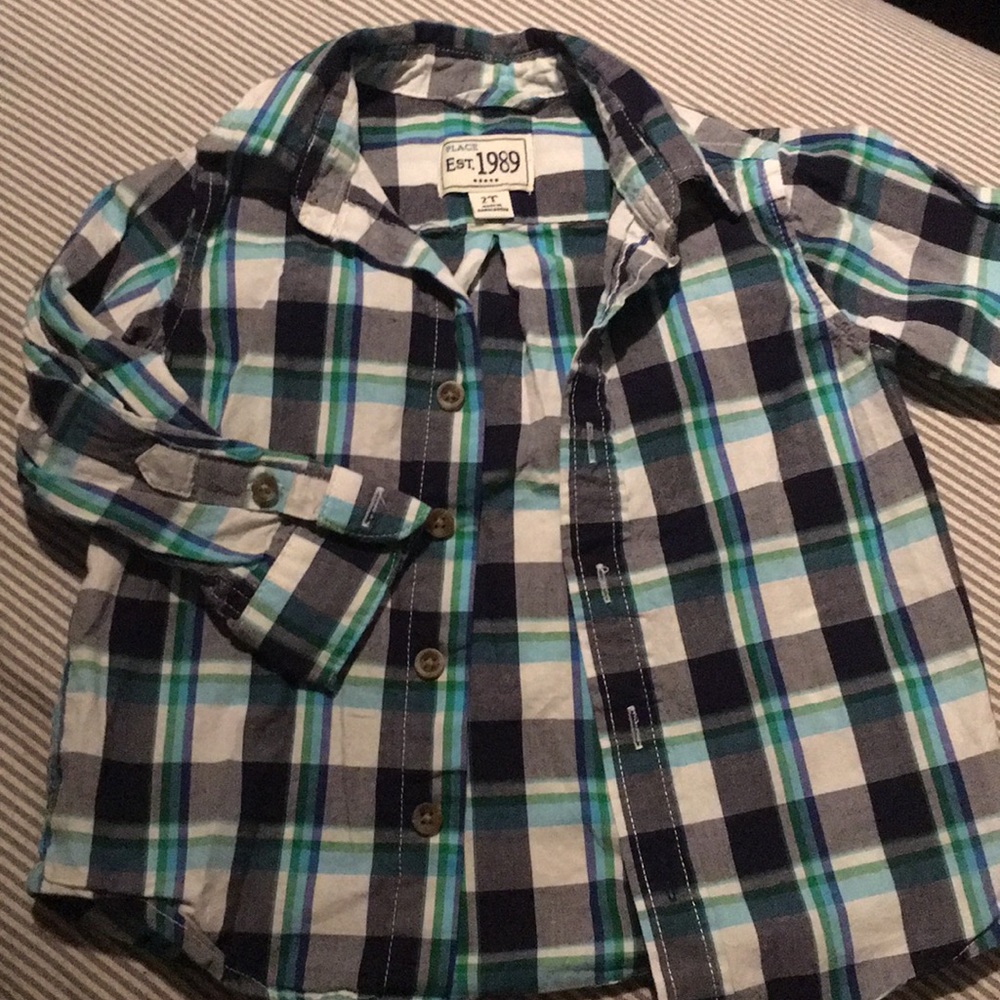 Toddlers children's place plaid shirt